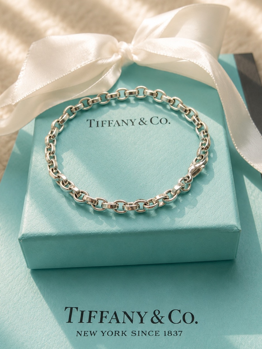 Authentic Vintage Tiffany & Co Small Donut Link Bracelet
